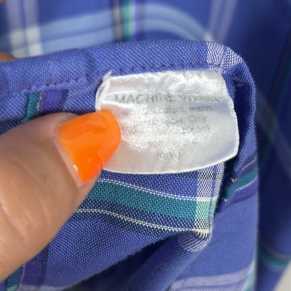 Country Traditions by Pendleton S/S Button Up Plaid Shirt Men's Large USA - Picture 5 of 6